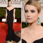 emma roberts golden globes dress lanvin